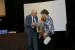 Dr. Nagib Callaos, General Chair, congratulating Dr. Esther Zaretsky for winning the best paper award of the session "Design and Modeling in Science, Education, and Technology". The title of the awarded paper is "The Impact of Virtual Reality Environments on Body Movement and Concentration Skills. A Successful Attempt at Teaching Novice Computer Users."